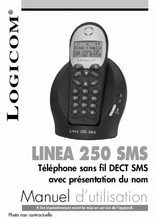 Mode d'emploi LOGICOM LINEA 250 SMS