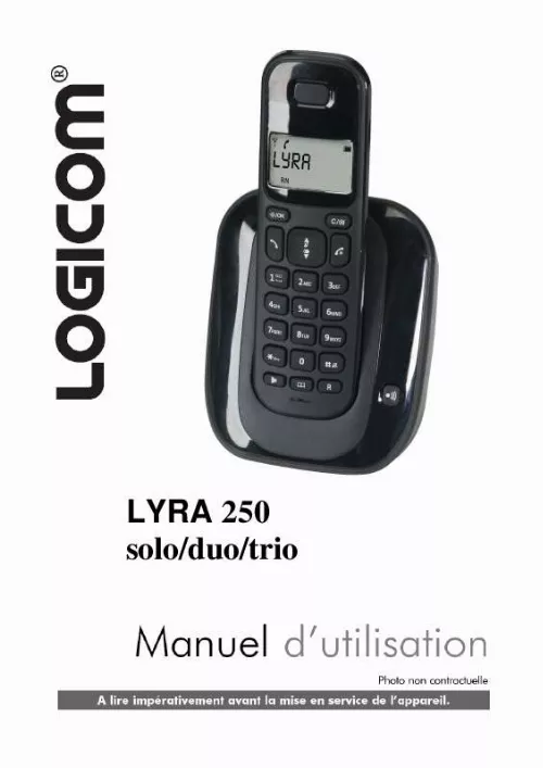 Mode d'emploi LOGICOM LYRA 250