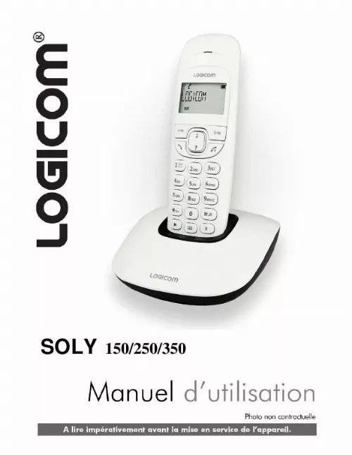 Mode d'emploi LOGICOM SOLY 150