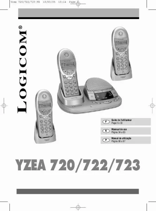 Mode d'emploi LOGICOM YZEA 722