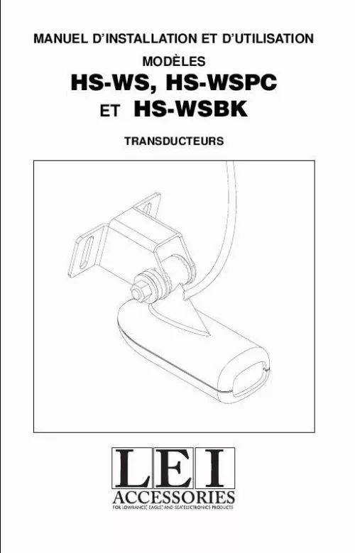 Mode d'emploi LOWRANCE HS-WS