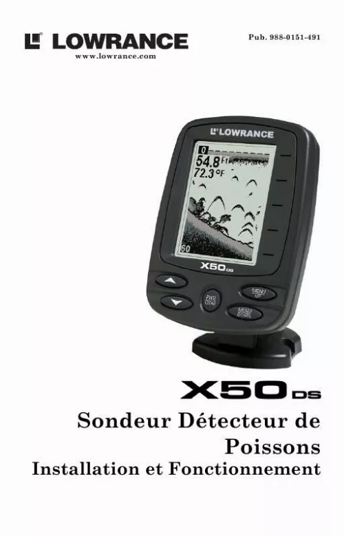 Mode d'emploi LOWRANCE X50 DS