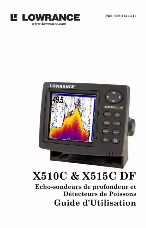 Mode d'emploi LOWRANCE X510C