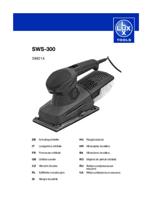 Mode d'emploi LUX SWS-300