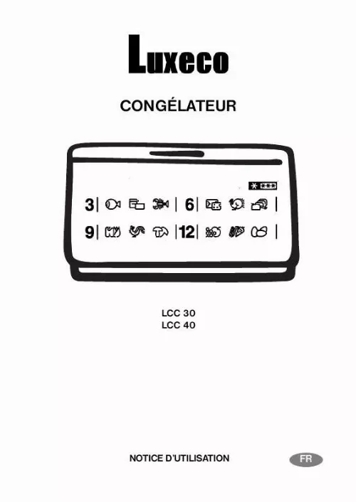 Mode d'emploi LUXECO LCC30