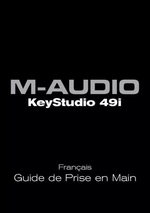 Mode d'emploi M-AUDIO KEYSTUDIO 49I