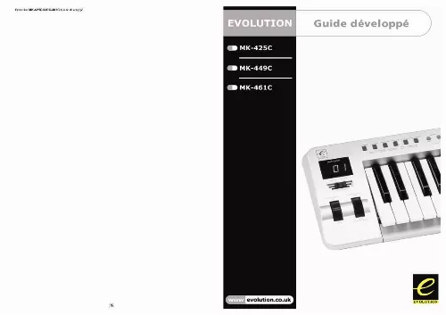 Mode d'emploi M-AUDIO MK- 461C