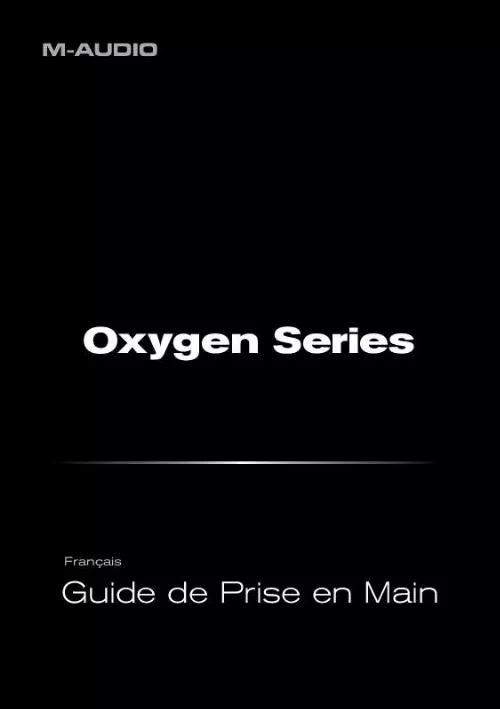 Mode d'emploi M-AUDIO OXYGEN 61 (BLUE)