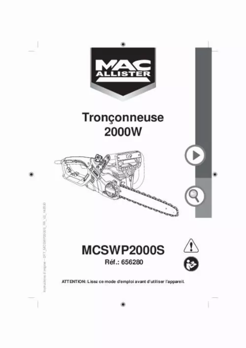 Mode d'emploi MAC ALLISTER MCSWP2000S