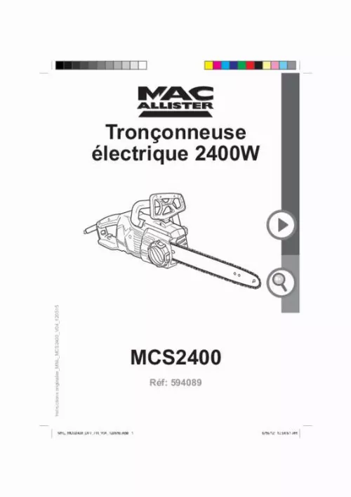 Mode d'emploi MAC ALLISTER MCSWP2400S