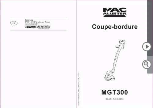 Mode d'emploi MAC ALLISTER MGTP300