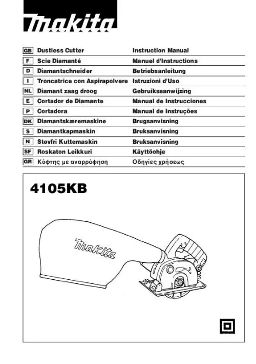 Mode d'emploi MAKITA 4105KB