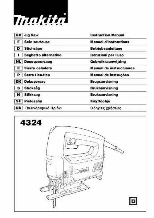 Mode d'emploi MAKITA 4324