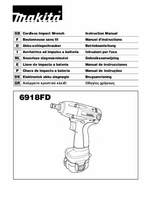 Mode d'emploi MAKITA 6918FD