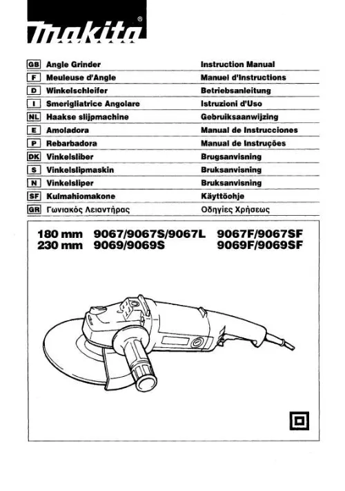 Mode d'emploi MAKITA 9067L