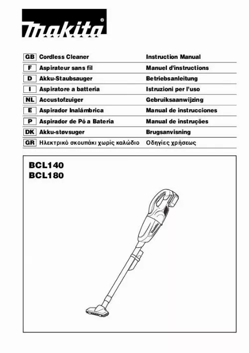 Mode d'emploi MAKITA BCL180