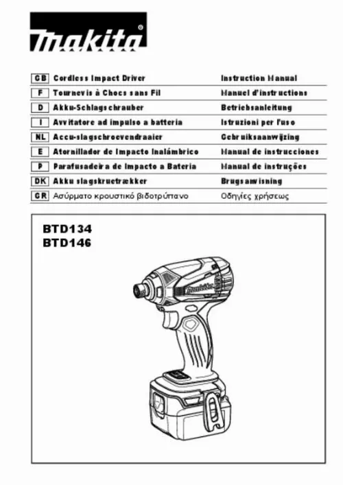 Mode d'emploi MAKITA BTD134