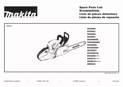 Mode d'emploi MAKITA DCS500