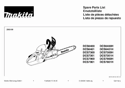 Mode d'emploi MAKITA DCS6401H