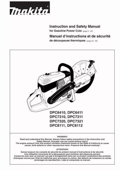 Mode d'emploi MAKITA DPC7311