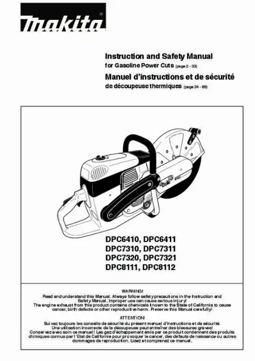 Mode d'emploi MAKITA DPC8111