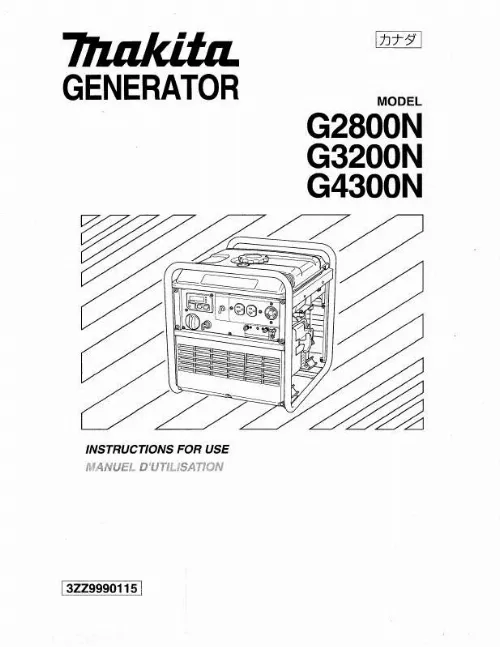 Mode d'emploi MAKITA G2800