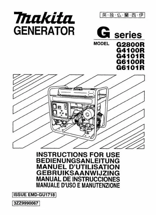 Mode d'emploi MAKITA G4100R