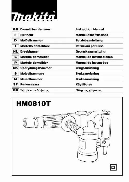 Mode d'emploi MAKITA HM0810T