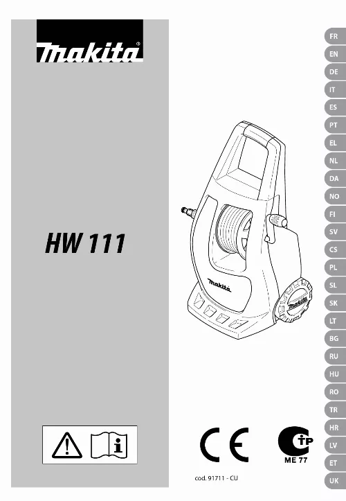 Mode d'emploi MAKITA HW111