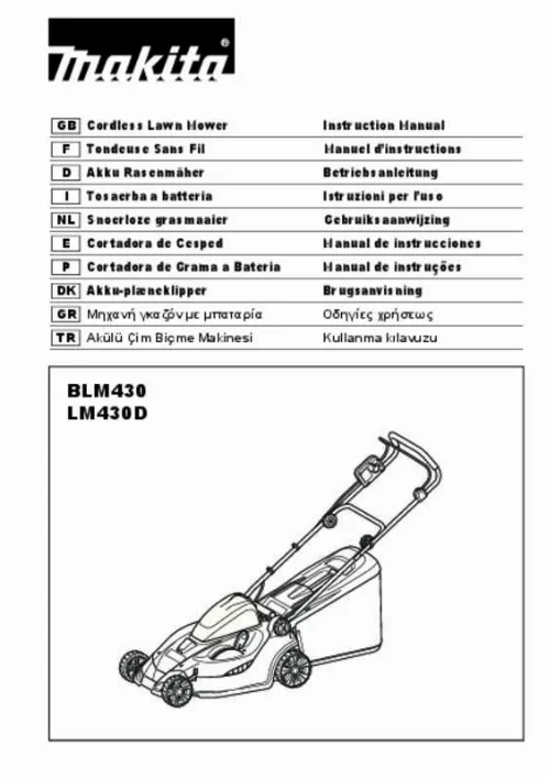 Mode d'emploi MAKITA LM430D