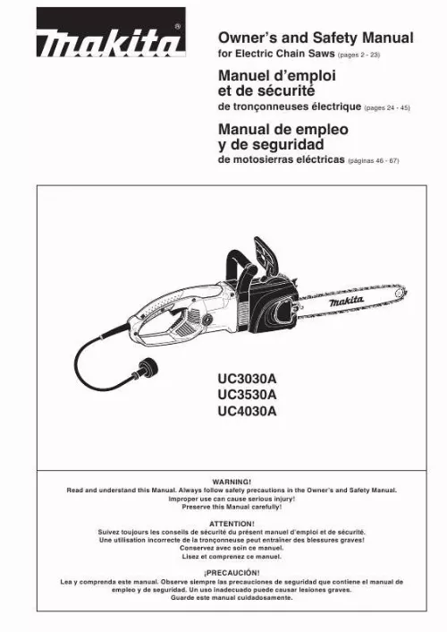 Mode d'emploi MAKITA UC3030A