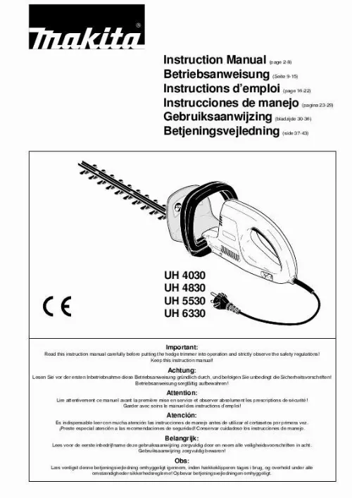 Mode d'emploi MAKITA UH4030