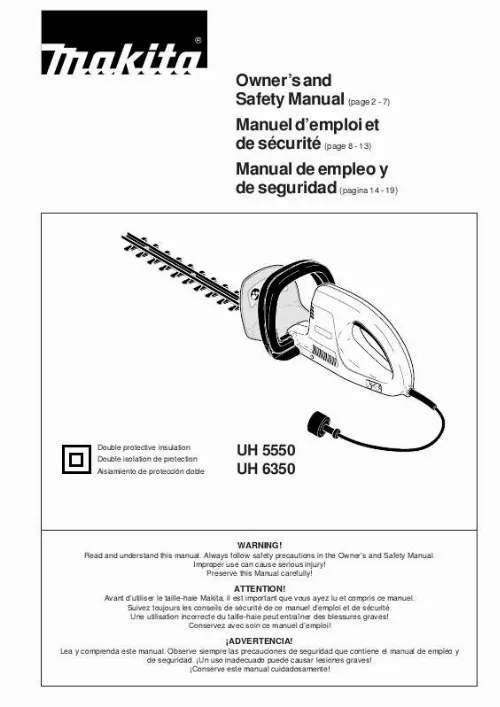 Mode d'emploi MAKITA UH5500