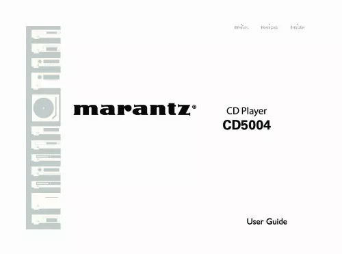 Mode d'emploi MARANTZ CD5004
