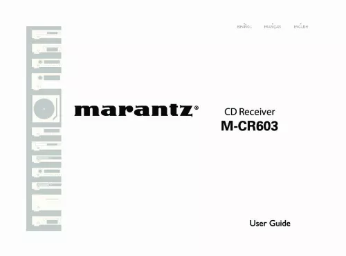 Mode d'emploi MARANTZ M-CR603