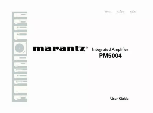 Mode d'emploi MARANTZ PM5004