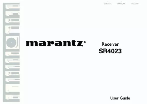 Mode d'emploi MARANTZ SR4023_FR