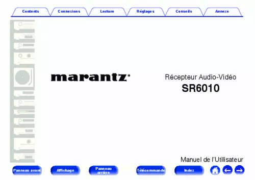 Mode d'emploi MARANTZ SR6010 BLACK