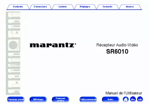 Mode d'emploi MARANTZ SR6010