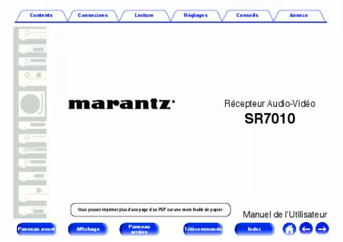 Mode d'emploi MARANTZ SR7010
