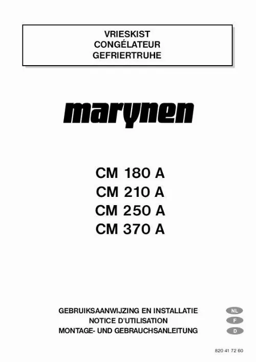 Mode d'emploi MARYNEN CM180A