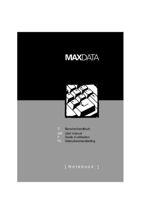 Mode d'emploi MAXDATA 440T