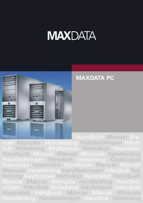 Mode d'emploi MAXDATA PC ATX