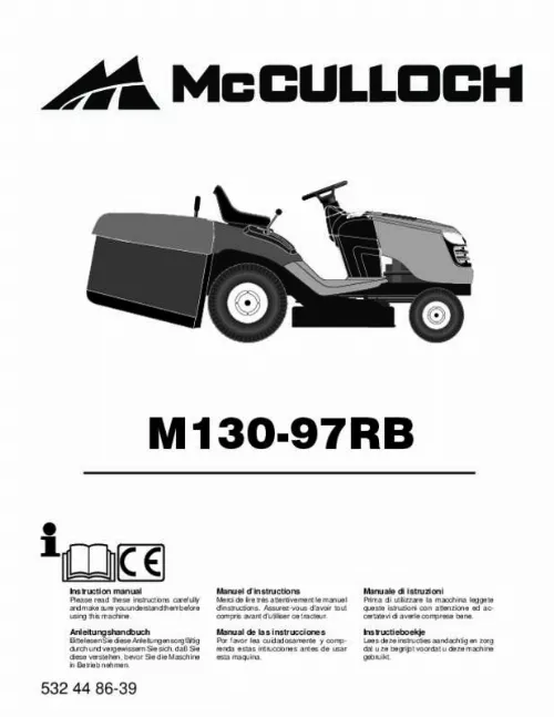 Mode d'emploi MC CULLOCH M13097RB