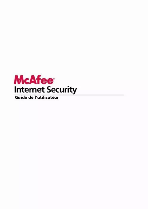 Mode d'emploi MCAFEE INTERNET SECURITY 2009