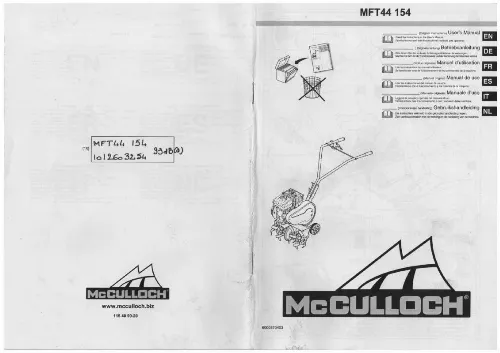 Mode d'emploi MCCULLOCH MFT44 154