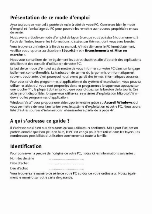 Mode d'emploi MEDION ERAZER X7313 D