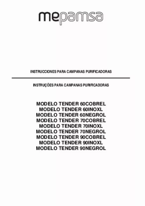 Mode d'emploi MEPAMSA TENDER H 805