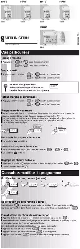 Mode d'emploi MERLIN GERIN IC2000P