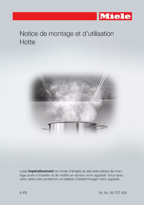 Mode d'emploi MIELE DA 7096 W AURA